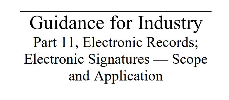 guia fda 21 cfr parte 11, registros electronicos y firmas electronicas